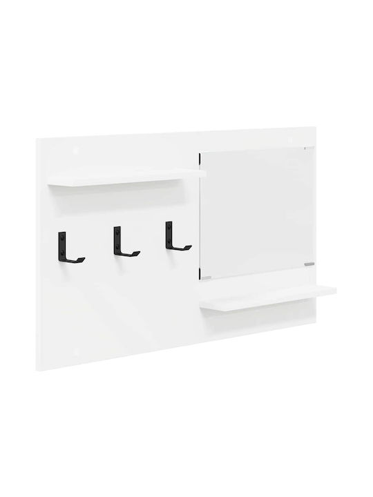 Hallway Furniture with Mirror & Hanger 90x10x50 cm