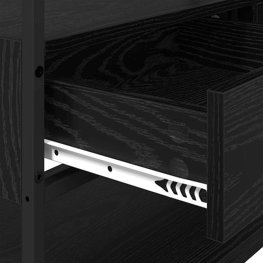 Mobilier de Intrare cu Dulap Black Oak 89x39x184.5cm Mobilier de Intrare cu Dulap Black Oak 89x39x184.5cm