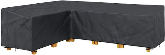 vidaXL Waterproof Couch Cover Black 286x222x80cm