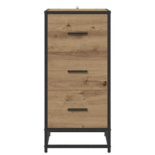 vidaXL Ντουλάπι Μπάνιου 35.5x35x76cm Δρυς