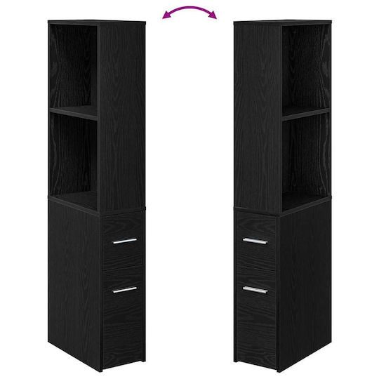 vidaXL Ντουλάπι Μπάνιου 22x41x135cm Δρυς