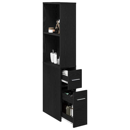 vidaXL Ντουλάπι Μπάνιου 22x41x135cm Δρυς