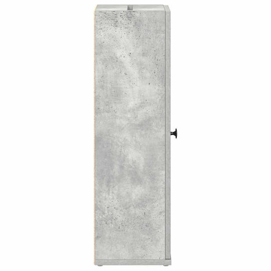 vidaXL Floor Bathroom Column Cabinet L20.5xD22xH72cm Gray