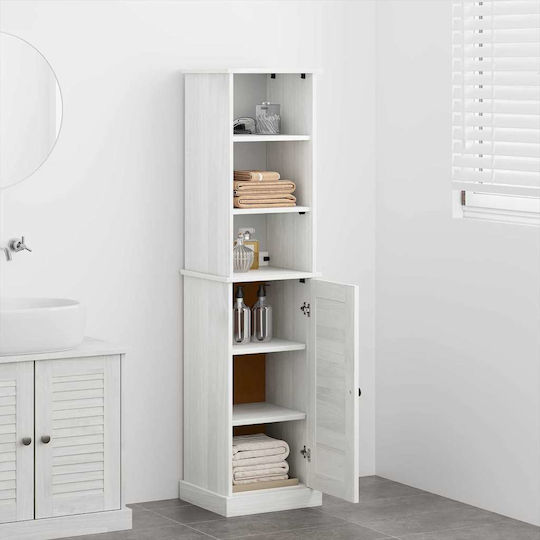 vidaXL Floor Bathroom Column Cabinet L37xD34xH150cm Brown