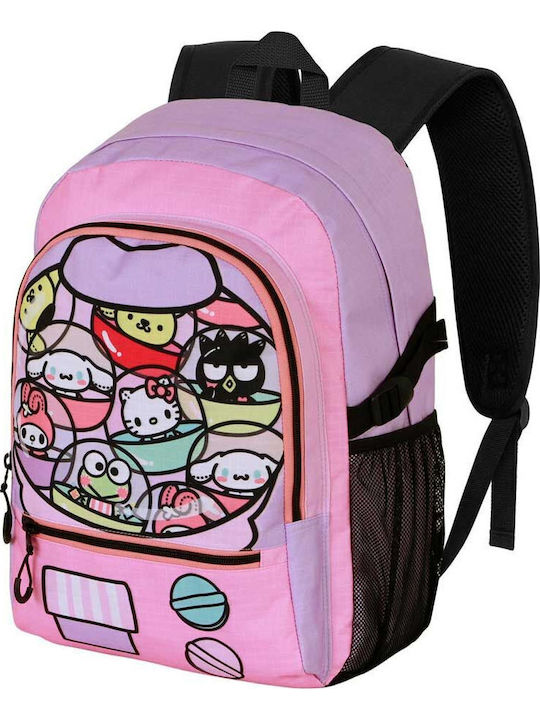 Karactermania Hello Kitty Gashapon Adaptable Σχολική Τσάντα Πλάτης Ροζ