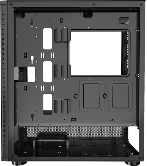 PCCOOLER IE200 Gaming Middle Tower Carcasă Calculator cu Fereastră Laterală Negru