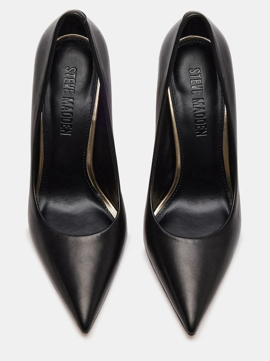 Leather Black Heels Thrive