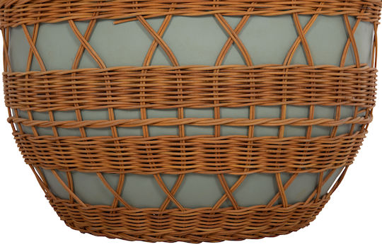 Round Central Coffee Table Fiber Green 56x56x47 cm