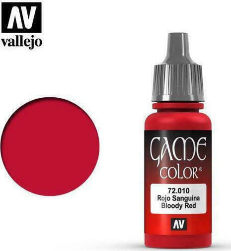Acrylicos Vallejo Game Color Χρώμα Μοντελισμού Bloody Red 17ml
