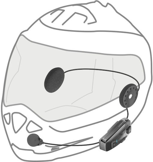 Interphone U-COM 6R Dual Intercom for Riding Helmet with Bluetooth