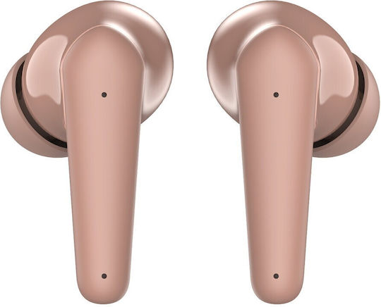 Denver TWE-48W In ear Bluetooth хендсфри Слушалки с Кутийка за Зареждане Розово злато