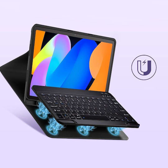 Tech-Protect Smartcase Klappdeckel mit Tastatur im Englisch US Schware (Lenovo Idea Tab 11.0 TB-336)
