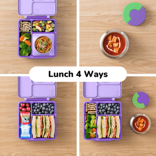 Omie Omiebox Plastic Kids' Food Container Lilac