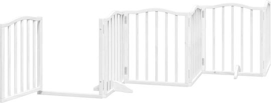 vidaXL Divider de verandă pentru Câini de Culoare Alb 300 x 60cm
