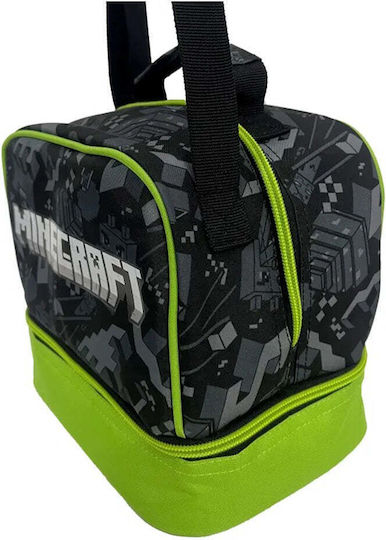 Gim Minecraft Camo Terra Σχολική Ισοθερμική Θήκη Φαγητού 4.5lt Πράσινη Minecraft 20x15x21cm