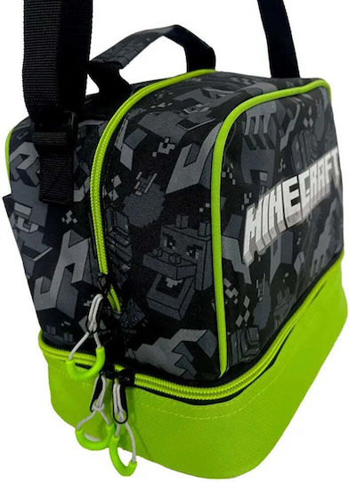 Gim Minecraft Camo Terra Σχολική Ισοθερμική Θήκη Φαγητού 4.5lt Πράσινη Minecraft 20x15x21cm