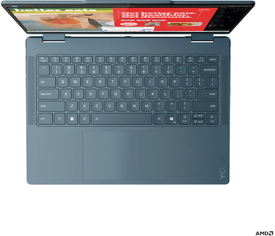 Lenovo Yoga 7 2-in-1 14AKP10 14" OLED Touchscreen 120Hz (Ryzen AI 300 Series-7 350/32GB/1TB SSD/W11 Home) Tidal Teal (GR Keyboard)