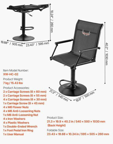 Vevor Chair Beach Black