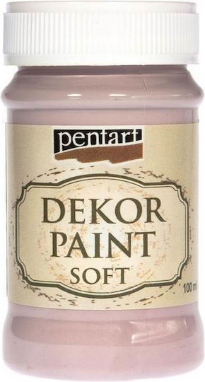 Pentart Dekor Paint Soft Chalk Paint Victorian Pink 100ml