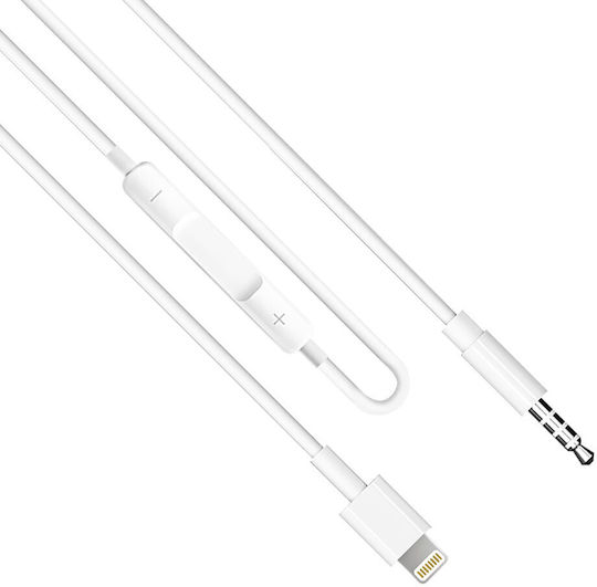 Earldom Et-aux42 Regular la Cablu Lightning Alb 1m (ET-AUX42)