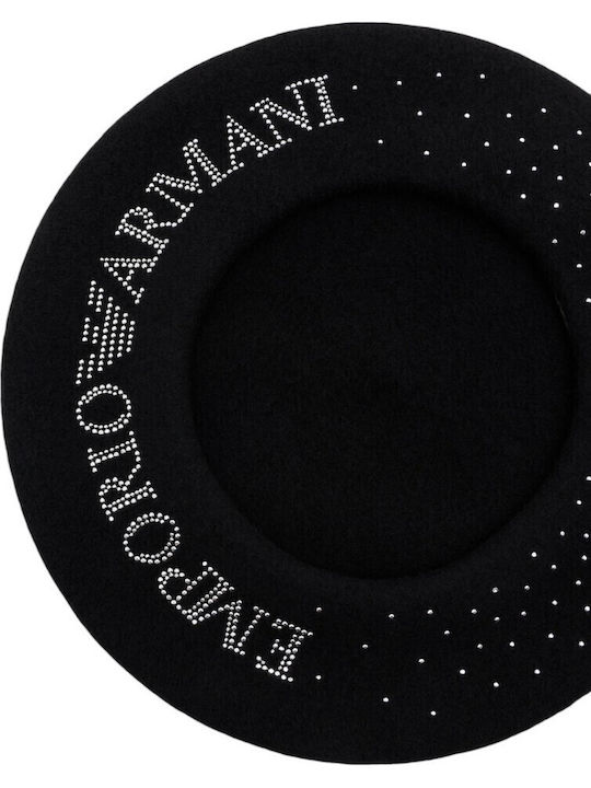 Emporio Armani Frauen Wolle Hut Schwarz