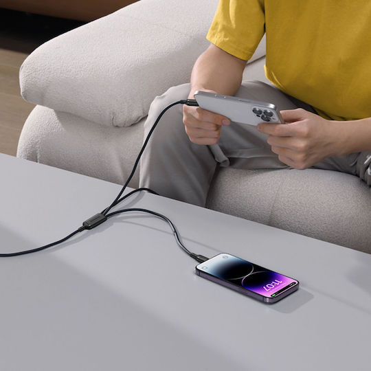 Baseus Rapid Series 3-in-1 USB to 1.5m 5A Cable (P10377705123-00)