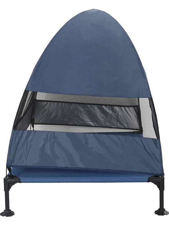vidaXL Erhöht Hundebett Blau 81x127cm.