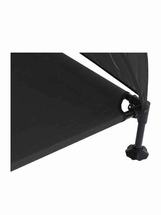 vidaXL Elevated Dog Bed Black 127x106cm