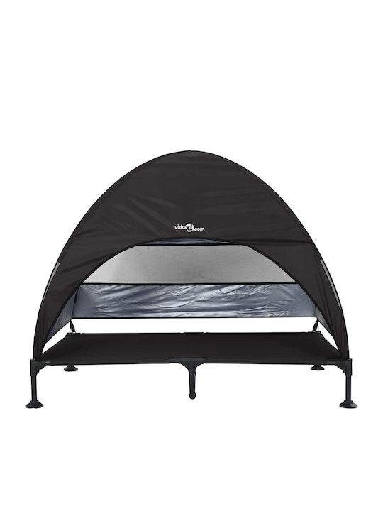 vidaXL Elevated Dog Bed Black 127x106cm