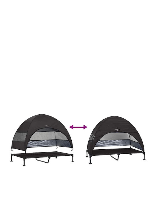 vidaXL Elevated Dog Bed Black 127x106cm