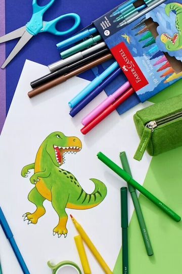 Faber-Castell Динозавър Магически Маркери за рисуване Комплект 12бр
