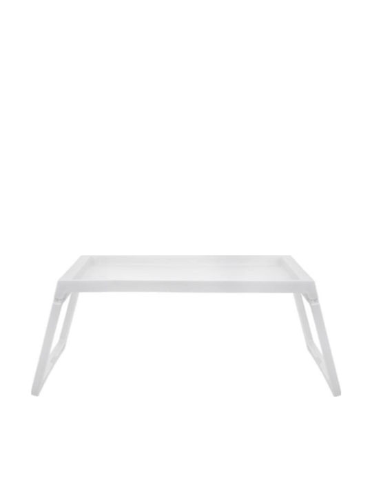 Kunststoff Rechteckig Betttablett in Weiß Farbe 54x35x27cm N291-M902 1Stück