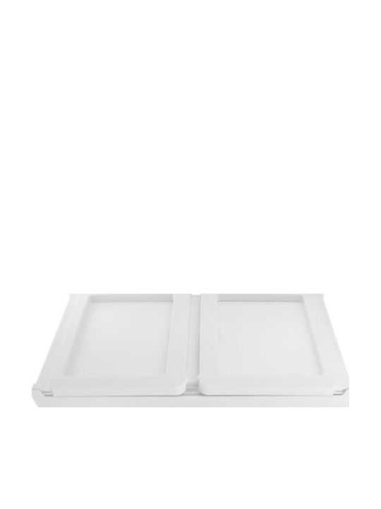 Kunststoff Rechteckig Betttablett in Weiß Farbe 54x35x27cm N291-M902 1Stück