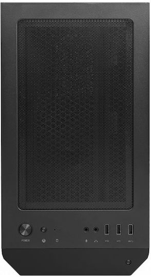 MSI MAG Forge M100A Gaming Micro Tower Carcasă PC cu Deschidere Laterală și Sistem Iluminare RGB Sursă De Alimentare 600W