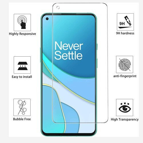 Silikon Hülle Tpu + Gehärtetes Glas OnePlus 8T Transparente