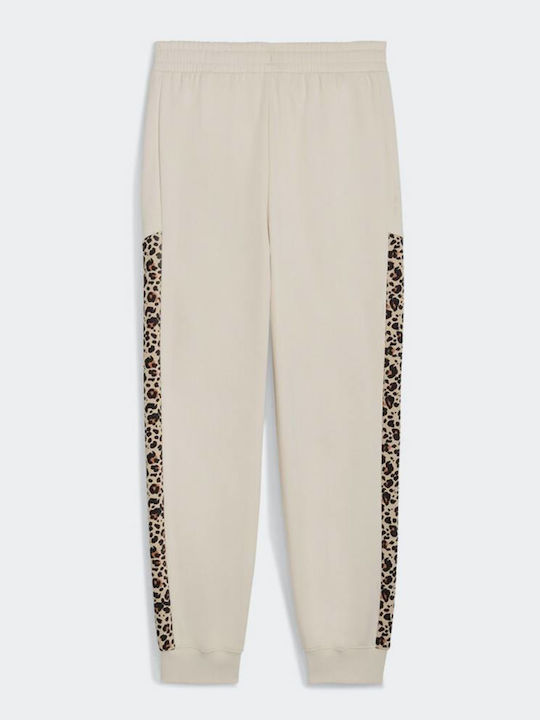 Essentials Παντελόνι Φόρμας Fleece Εκρού