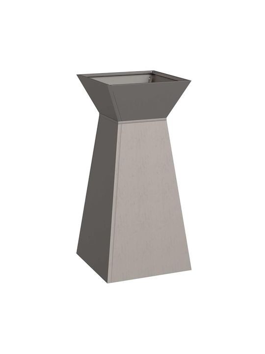 vidaXL Γλάστρα Μεταλλική 35x35x73εκ.
