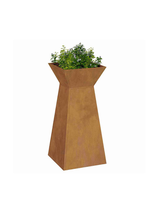 vidaXL Γλάστρα Μεταλλική 35x35x73εκ.