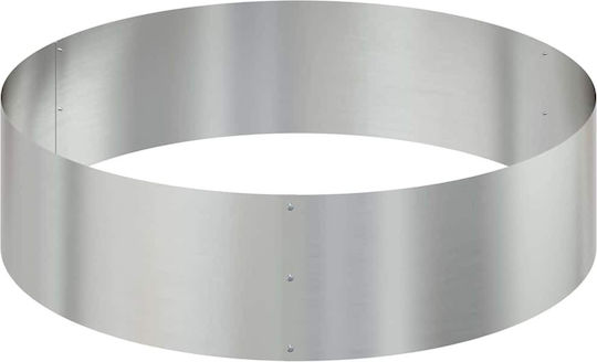 vidaXL Pot Metallic Silver 120x120cm.
