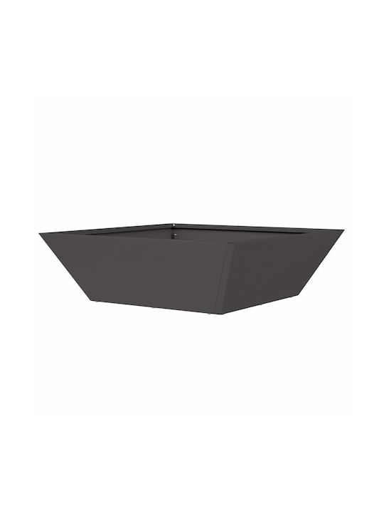 vidaXL Topf Metallisch Black 50x50x15cm.
