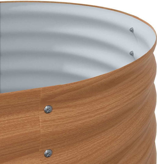 vidaXL Метална Бронзова Кутия За Саксии 400x80x81см
