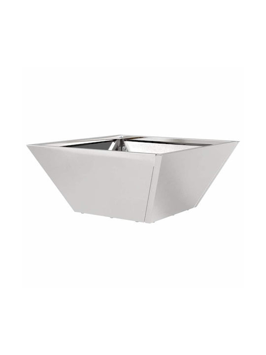 vidaXL Set 5 Metallische Pflanzgefäße Silber 35x15cm