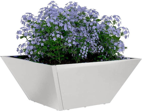 vidaXL Set 5 Metallische Pflanzgefäße Silber 35x15cm