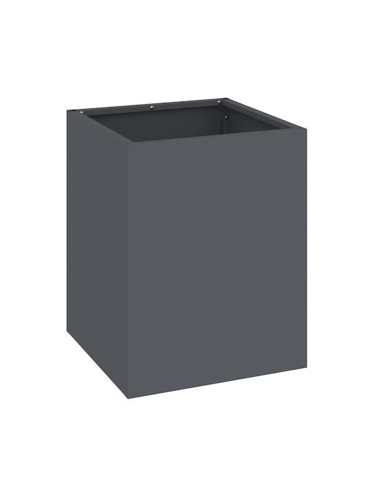 vidaXL Topf Metallisch Charcoal 50x32x40cm.