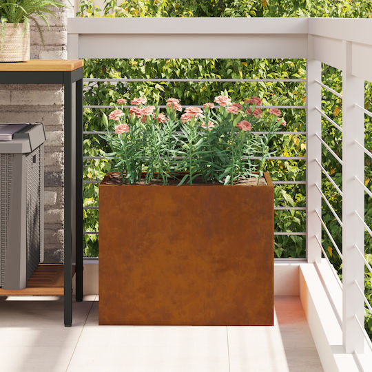 vidaXL Pot Metallic Brown 50x32x40cm.