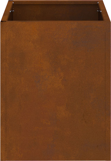 vidaXL Pot Metallic Sk Rusty 50x32x40cm.