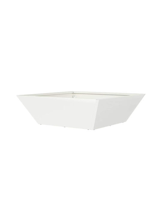 vidaXL Set of 5 Plastic Planter Boxes White 50x15cm