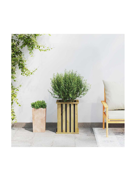 vidaXL Саксия Дърво 33x33x45см.