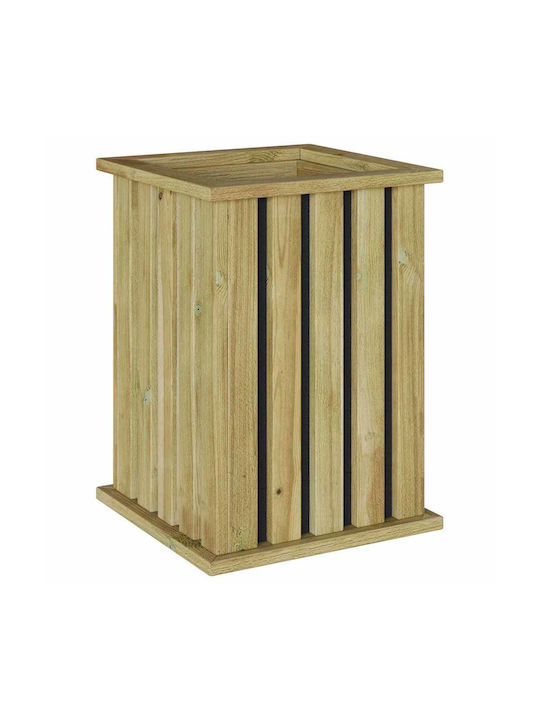 vidaXL Саксия Дърво 33x33x45см.