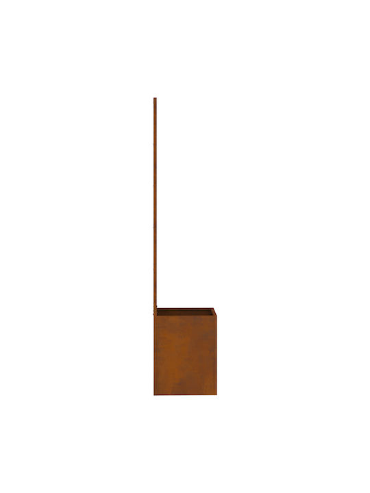 vidaXL Γλάστρα Μεταλλική Σκ Rusty 50x140x140εκ.